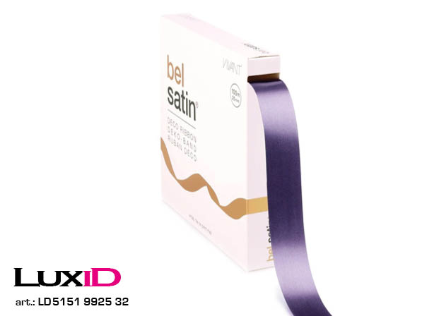 Bel satin 32 oud purper 25mm x 100m